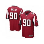 Men's Nike Atlanta Falcons #90 Derrick Shelby Game Red Team Color NFL Jersey