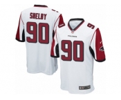 Men's Nike Atlanta Falcons #90 Derrick Shelby Game White NFL Jersey