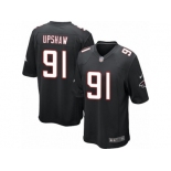 Men's Nike Atlanta Falcons #91 Courtney Upshaw Game Black Alternate NFL Jersey