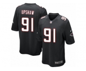 Men's Nike Atlanta Falcons #91 Courtney Upshaw Game Black Alternate NFL Jersey