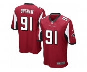 Men's Nike Atlanta Falcons #91 Courtney Upshaw Game Red Team Color NFL Jersey