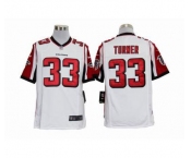 nike nfl jerseys atlanta falcons #33 turner white Game Jerseys