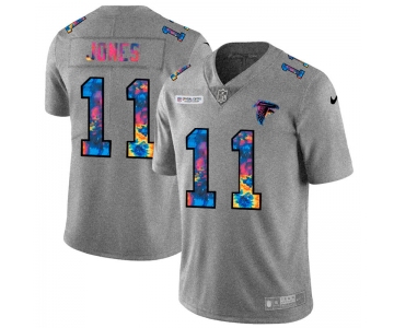 Atlanta Falcons #11 Julio Jones Men's Nike Multi-Color 2020 NFL Crucial Catch NFL Jersey Greyheather