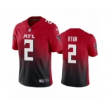 Atlanta Falcons #2 Matt Ryan Red 2020 2nd Alternate Vapor Limited Jersey