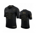 Atlanta Falcons #22 Keanu Neal Black 2020 Salute to Service Limited Jersey