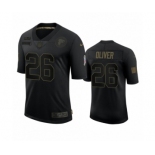 Atlanta Falcons #26 Isaiah Oliver Black 2020 Salute to Service Limited Jersey