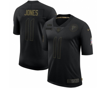 Men Atlanta Falcons #11 Julio Jones Nike 2020 Salute To Service Limited Jersey Black