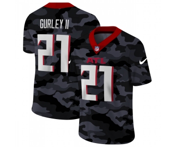 Men New Nike Atlanta Falcons #21 Gurley II 2020 Nike 2ndCamo Salute to Service Limited