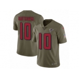 Men Nike Atlanta Falcons #10 Steve Bartkowski Limited Olive 2017 Salute to Service NFL Jersey