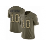 Men Nike Atlanta Falcons #10 Steve Bartkowski Limited Olive Camo 2017 Salute to Service NFL Jersey