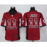 Men Nike Atlanta Falcons #11 Julio Jones Red Strobe Limited Jersey