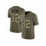 Men Nike Atlanta Falcons #32 Jalen Collins Limited Olive Camo 2017 Salute to Service NFL Jersey