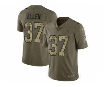 Men Nike Atlanta Falcons #37 Ricardo Allen Limited Olive Camo 2017 Salute to Service NFL Jersey