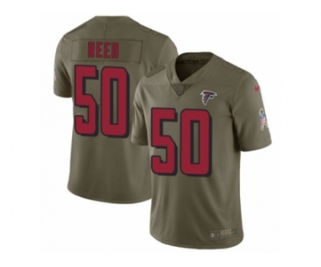 Men Nike Atlanta Falcons #50 Brooks Reed Limited Olive 2017 Salute to Service NFL Jersey