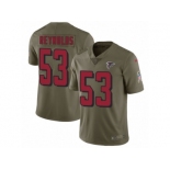 Men Nike Atlanta Falcons #53 LaRoy Reynolds Limited Olive 2017 Salute to Service NFL Jersey