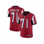 Men Nike Atlanta Falcons #71 Wes Schweitzer Red Team Color Vapor Untouchable Limited Player NFL Jersey