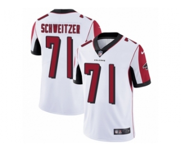 Men Nike Atlanta Falcons #71 Wes Schweitzer White Vapor Untouchable Limited Player NFL Jersey