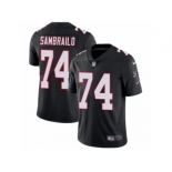 Men Nike Atlanta Falcons #74 Ty Sambrailo Black Alternate Vapor Untouchable Limited Player NFL Jersey