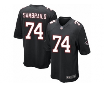 Men Nike Atlanta Falcons #74 Ty Sambrailo Game Black Alternate NFL Jersey