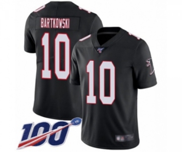 Men's Atlanta Falcons #10 Steve Bartkowski Black Alternate Vapor Untouchable Limited Player 100th Season Football Jersey