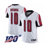 Men's Atlanta Falcons #10 Steve Bartkowski White Vapor Untouchable Limited Player 100th Season Football Jersey