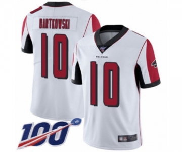 Men's Atlanta Falcons #10 Steve Bartkowski White Vapor Untouchable Limited Player 100th Season Football Jersey