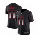 Men's Atlanta Falcons #11 Julio Jones Black Smoke Fashion Limited Jersey