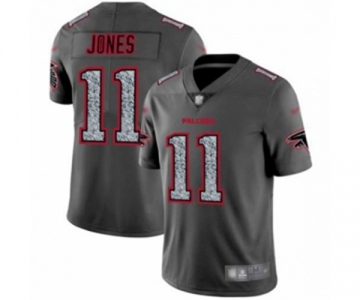 Men's Atlanta Falcons #11 Julio Jones Limited Gray Static Fashion Football Jersey