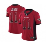 Men's Atlanta Falcons #11 Julio Jones Limited Red Rush Drift Fashion Football Jersey