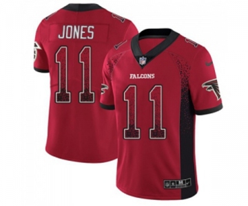 Men's Atlanta Falcons #11 Julio Jones Limited Red Rush Drift Fashion Football Jersey