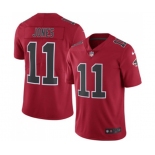 Men's Atlanta Falcons #11 Julio Jones Limited Red Rush Vapor Untouchable Football Jersey