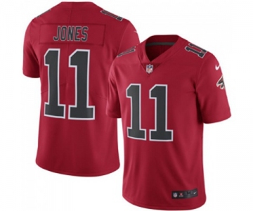 Men's Atlanta Falcons #11 Julio Jones Limited Red Rush Vapor Untouchable Football Jersey