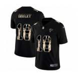 Men's Atlanta Falcons #18 Calvin Ridley Limited Black Statue of Liberty Football Jersey