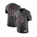 Men's Atlanta Falcons #18 Calvin Ridley Limited Gray Static Fashion Football Jersey