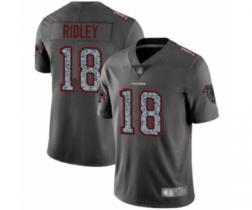 Men's Atlanta Falcons #18 Calvin Ridley Limited Gray Static Fashion Football Jersey