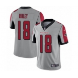 Men's Atlanta Falcons #18 Calvin Ridley Limited Silver Inverted Legend Football Jersey