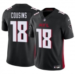 Men's Atlanta Falcons #18 Kirk Cousins Black 2023 F.U.S.E. Vapor Untouchable Limited Football Stitched Jersey