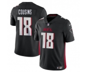 Men's Atlanta Falcons #18 Kirk Cousins Black Vapor Untouchable Limited Football Stitched Jersey