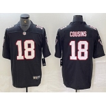 Men's Atlanta Falcons #18 Kirk Cousins Black Vapor Untouchable Limited Football Stitched Jerseys