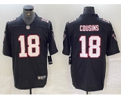 Men's Atlanta Falcons #18 Kirk Cousins Black Vapor Untouchable Limited Football Stitched Jerseys