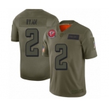 Men's Atlanta Falcons #2 Matt Ryan Limited Camo 2019 Salute to Service Football Jersey