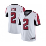 Men's Atlanta Falcons #2 Matt Ryan White Vapor Untouchable Limited Player Football Jersey