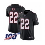 Men's Atlanta Falcons #22 Keanu Neal Black Alternate Vapor Untouchable Limited Player 100th Season Football Jersey