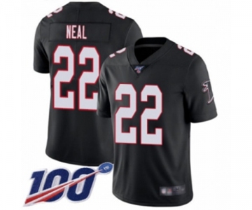 Men's Atlanta Falcons #22 Keanu Neal Black Alternate Vapor Untouchable Limited Player 100th Season Football Jersey