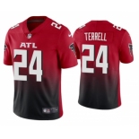 Men's Atlanta Falcons #24 A.J. Terrell 2020 Red 2nd Alternate Vapor Limited NFL Stitched NFL Jersey