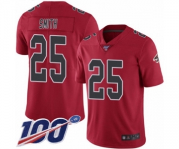 Men's Atlanta Falcons #25 Ito Smith Limited Red Rush Vapor Untouchable 100th Season Football Jersey