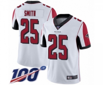 Men's Atlanta Falcons #25 Ito Smith White Vapor Untouchable Limited Player 100th Season Football Jersey