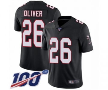 Men's Atlanta Falcons #26 Isaiah Oliver Black Alternate Vapor Untouchable Limited Player 100th Season Football Jersey