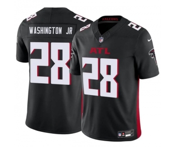 Men's Atlanta Falcons #28 Carlos Washington Jr Black 2024 F.U.S.E Vapor Untouchable Limited Football Stitched Jersey