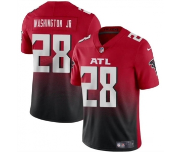 Men's Atlanta Falcons #28 Carlos Washington Jr Red Black Vapor Untouchable Limited Football Stitched Jersey